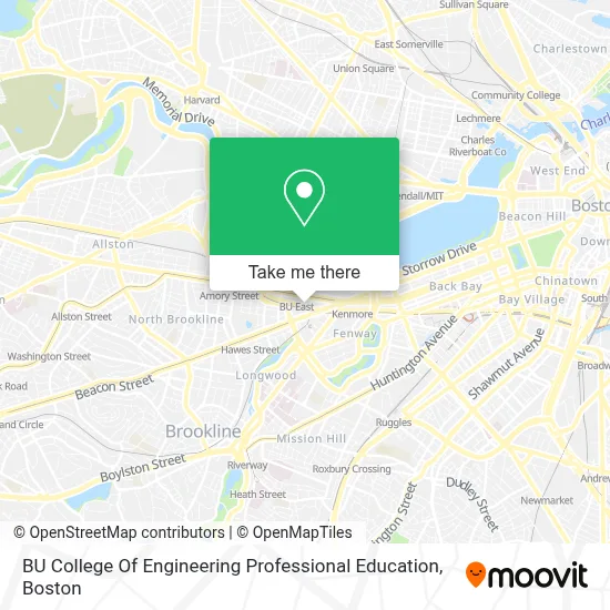 BU College Of Engineering Professional Education map