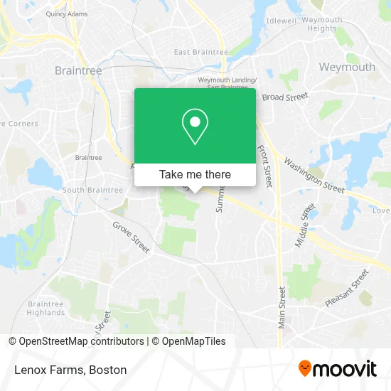 Lenox Farms map
