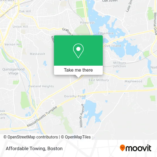 Affordable Towing map