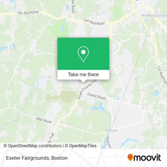 Exeter Fairgrounds map