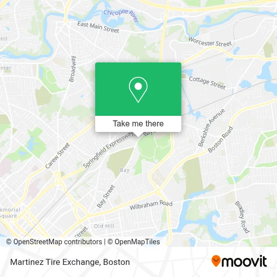 Martinez Tire Exchange map