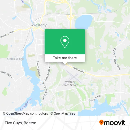 Five Guys map