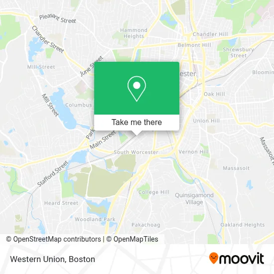 Western Union map