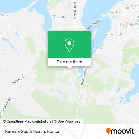 Katama South Beach map