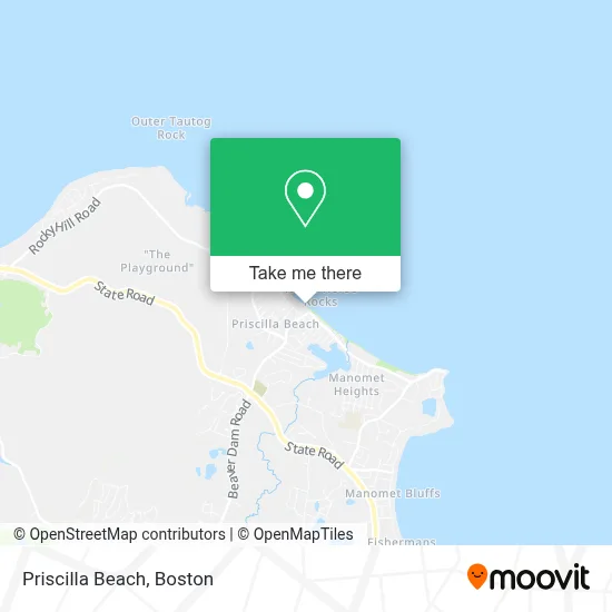 Priscilla Beach map