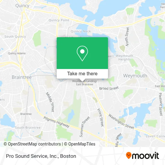 Pro Sound Service, Inc. map