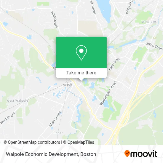 Walpole Economic Development map