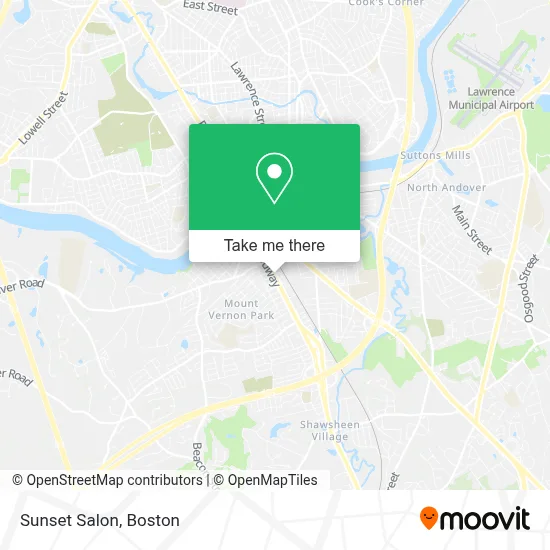 Sunset Salon map