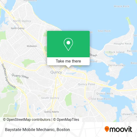 Baystate Mobile Mechanic map