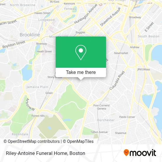 Riley-Antoine Funeral Home map