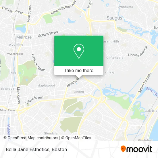 Bella Jane Esthetics map