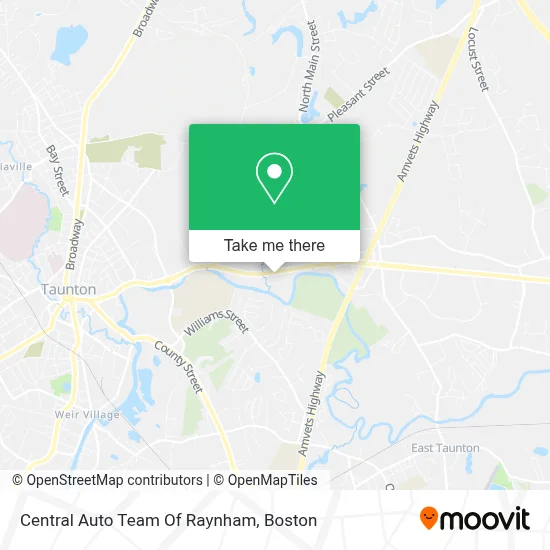Central Auto Team Of Raynham map