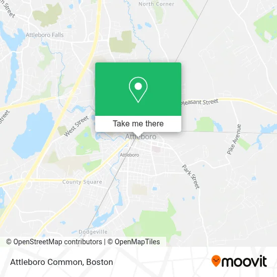 Attleboro Common map