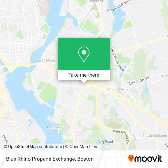 Blue Rhino Propane Exchange map