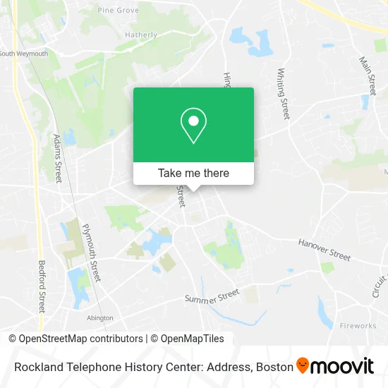 Rockland Telephone History Center: Address map