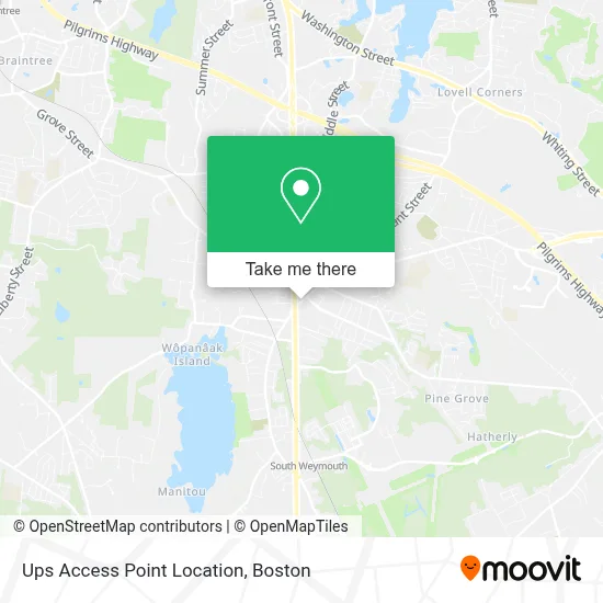 Ups Access Point Location map