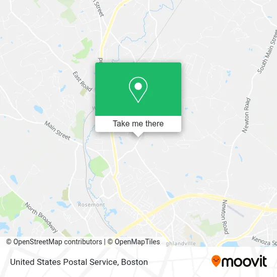 United States Postal Service map
