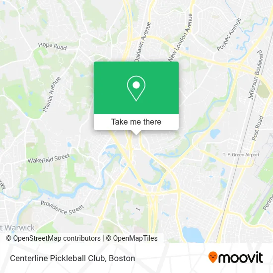 Centerline Pickleball Club map