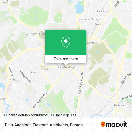 Platt Anderson Freeman Architects map