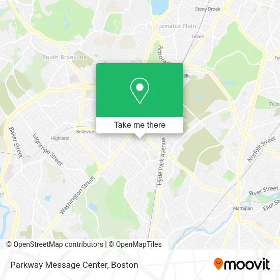 Parkway Message Center map