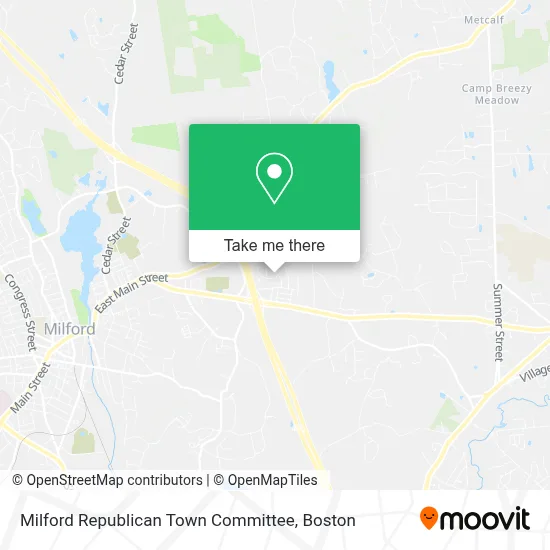 Milford Republican Town Committee map