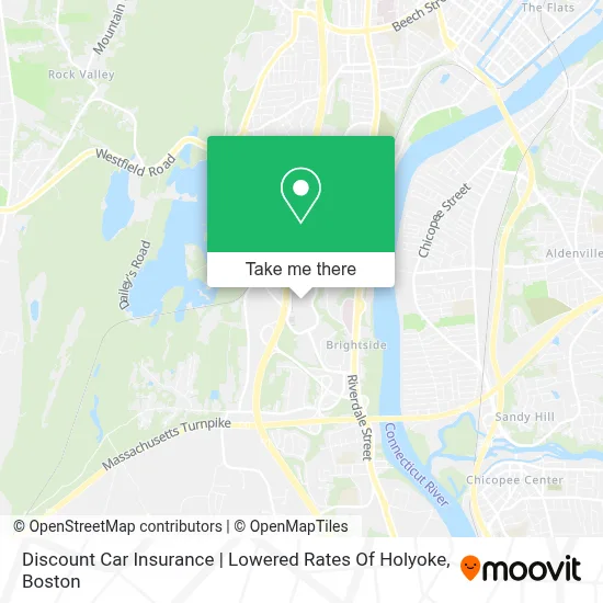 Discount Car Insurance | Lowered Rates Of Holyoke map
