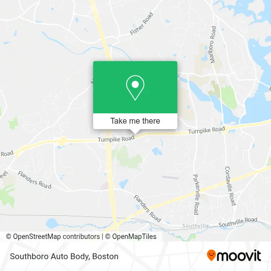 Southboro Auto Body map