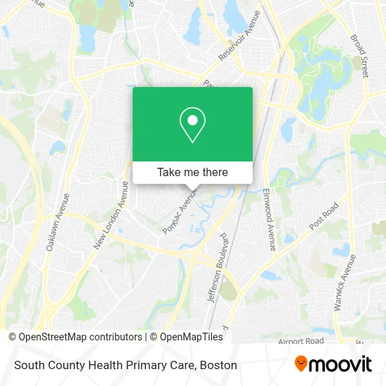 South County Health Primary Care map
