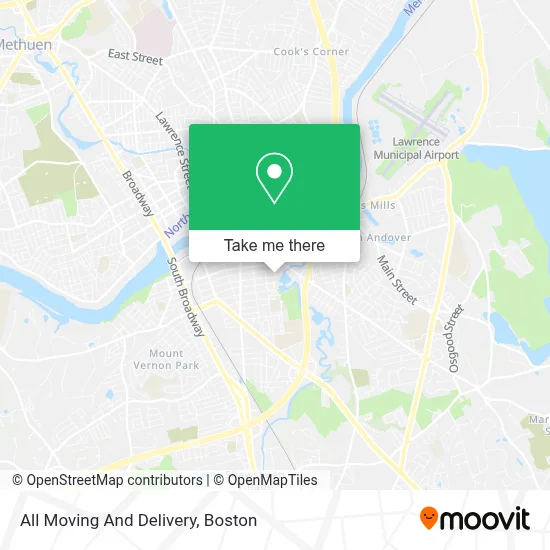 All Moving And Delivery map