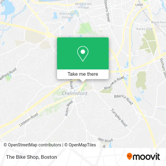 The Bike Shop map
