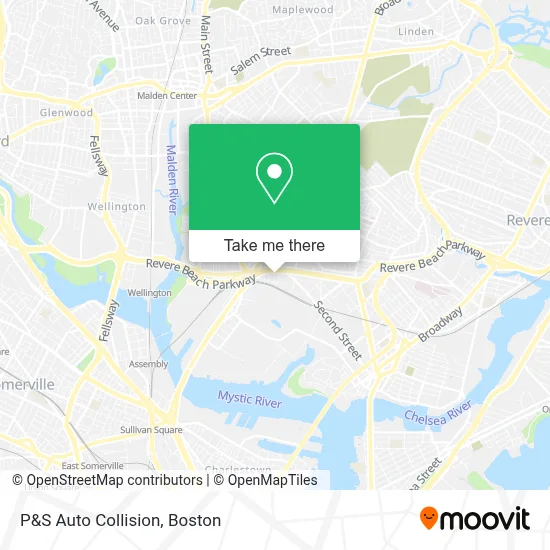 P&S Auto Collision map