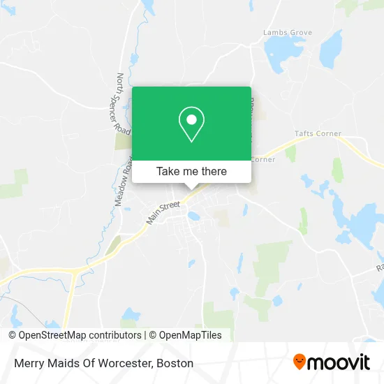 Merry Maids Of Worcester map