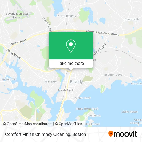 Comfort Finish Chimney Cleaning map