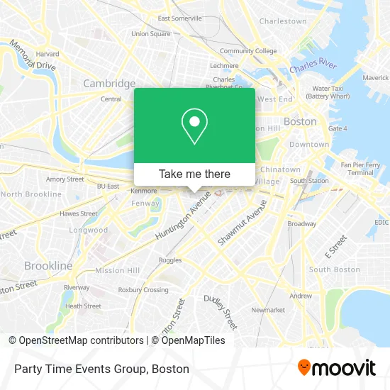 Party Time Events Group map