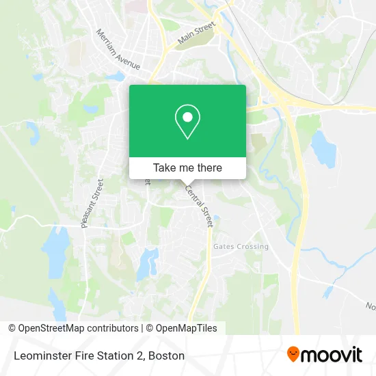 Leominster Fire Station 2 map