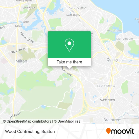 Wood Contracting map