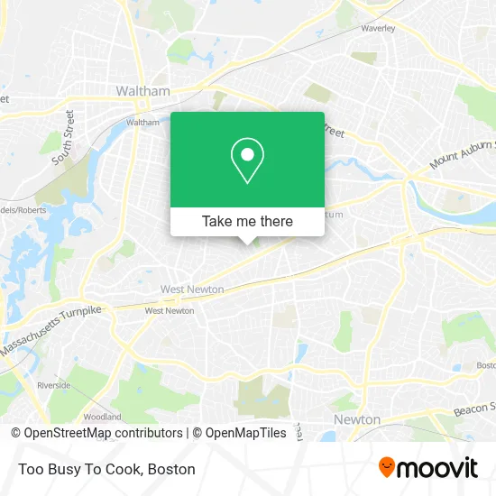 Too Busy To Cook map