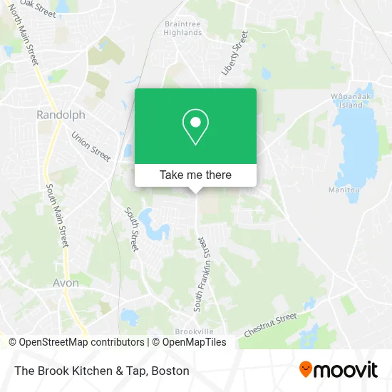 The Brook Kitchen & Tap map