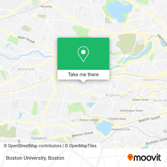 Boston University map