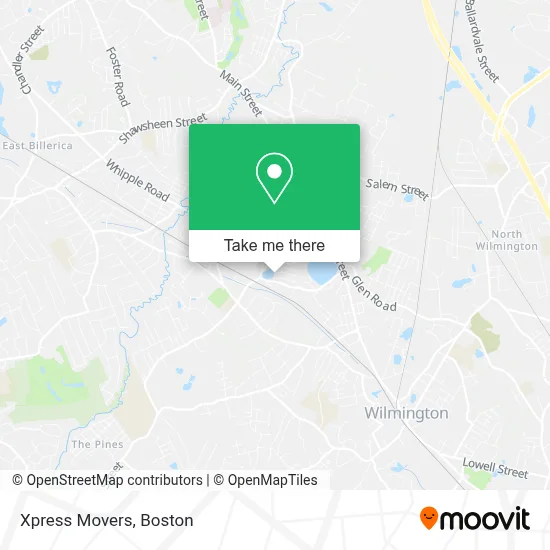 Xpress Movers map