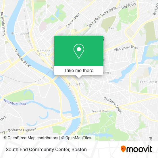 South End Community Center map