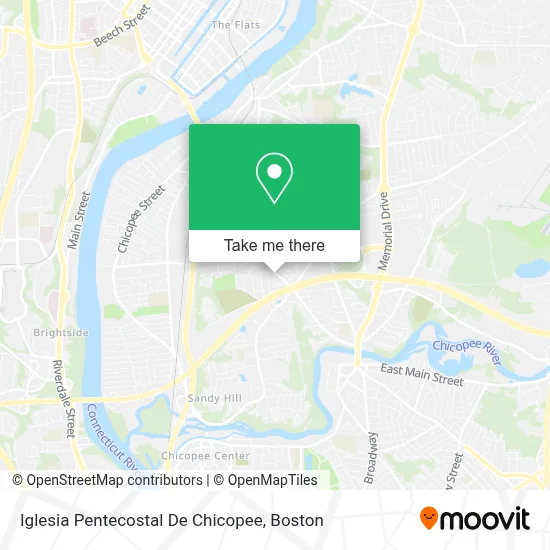 Iglesia Pentecostal De Chicopee map