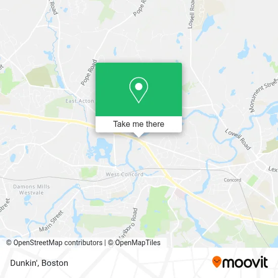 Dunkin' map