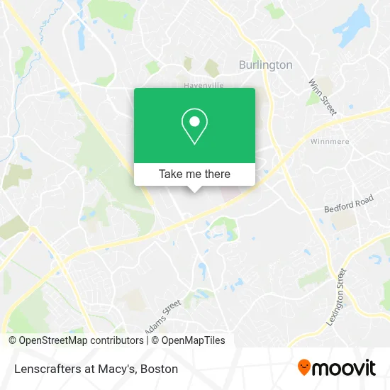Lenscrafters at Macy's map