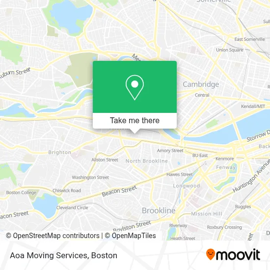 Aoa Moving Services map
