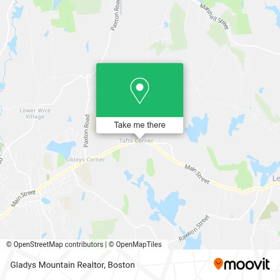 Gladys Mountain Realtor map