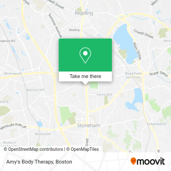 Amy's Body Therapy map