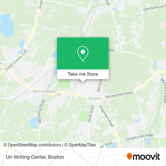 Uri Writing Center map