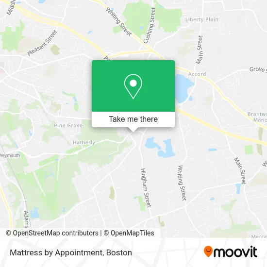 Mattress by Appointment map