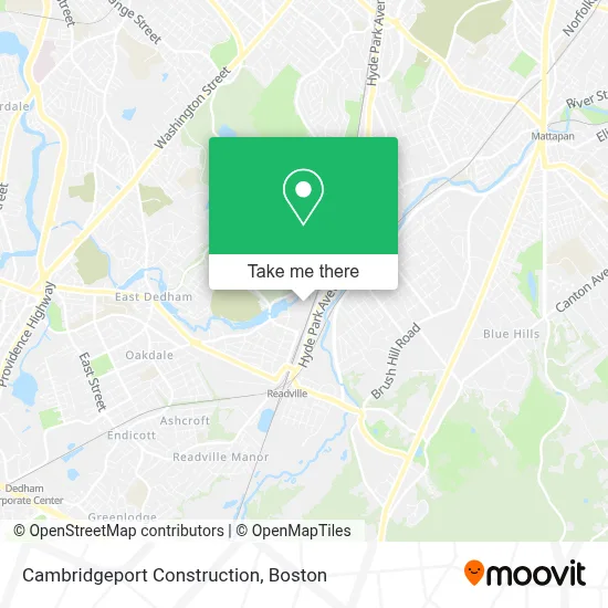 Cambridgeport Construction map